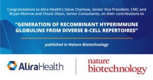 Read more about the article “Generation of recombinant hyperimmune globulins from diverse B-cell repertoires” publication in Nature Biotechnology